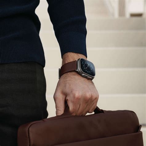 apple watch ultra with leather band|apple watch ultra which band.